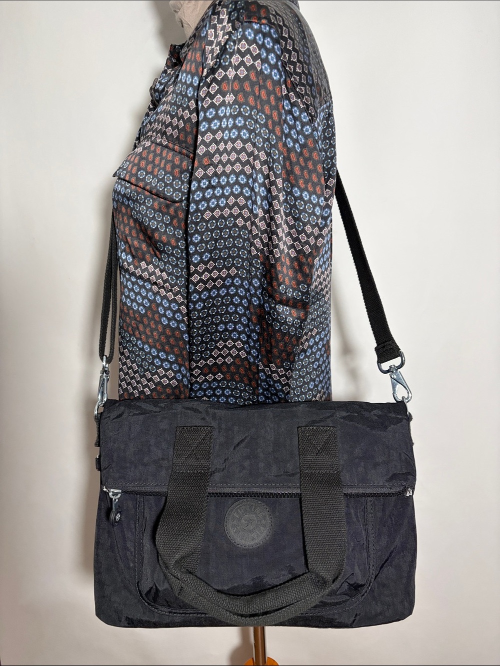 KIPLING Eleva Nylon Convertible Tote Bag to Crossbody Bag w/ Removable Strap